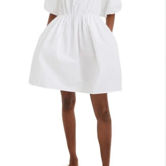 Madewell Poplin Dress Size 0 Red - Picture 2 of 14